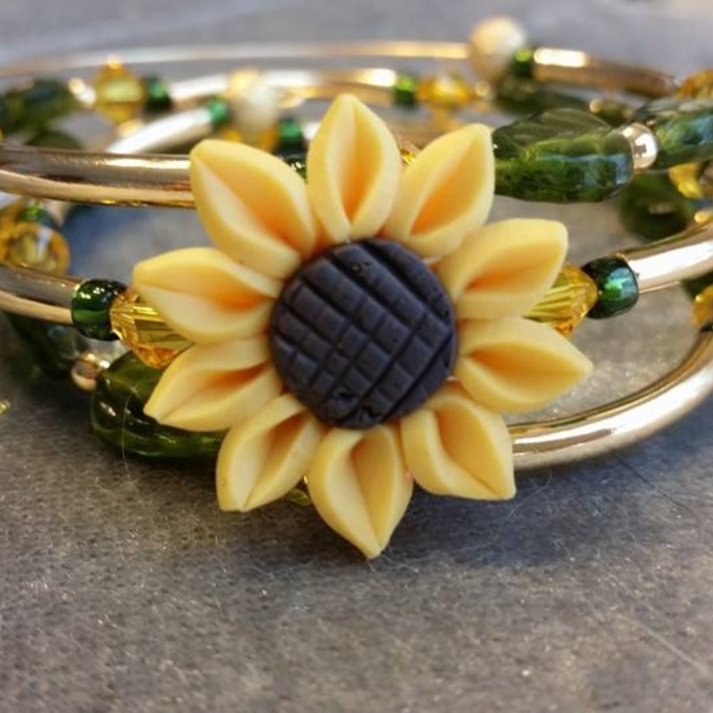 Handcrafted Bracelet - Missy's Sunflower